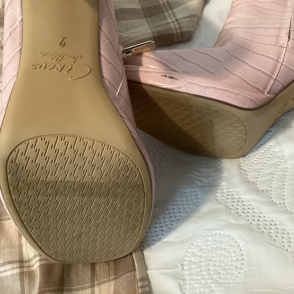 Two piece jacket and skirt. Boots are gently used and size 9